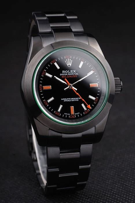 rolex milgauss pro hunter tinted green sapphire black dial|Rolex Milgauss green.